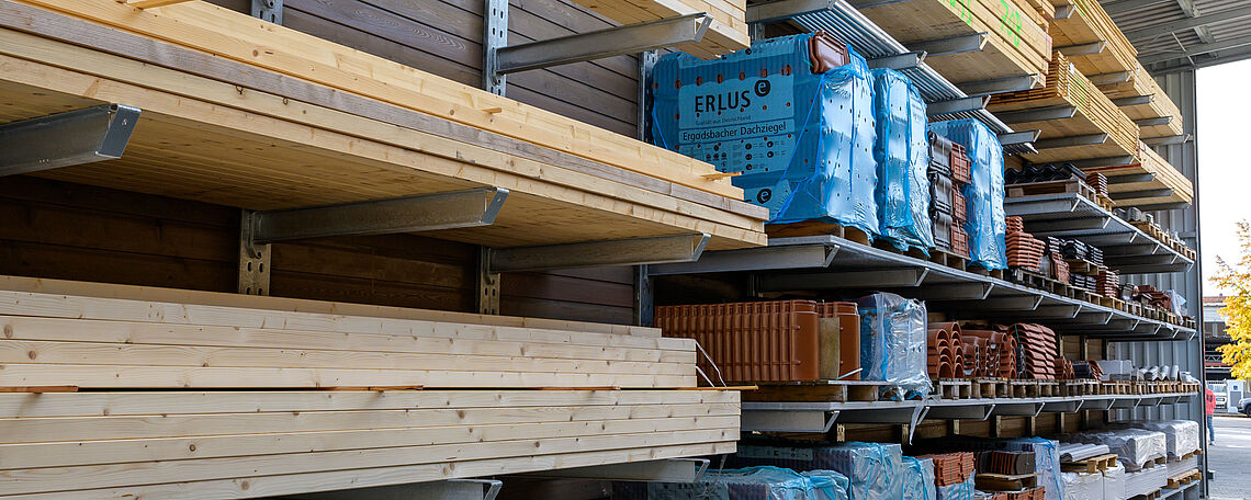 Rayonnage cantilever avec toit OHRA